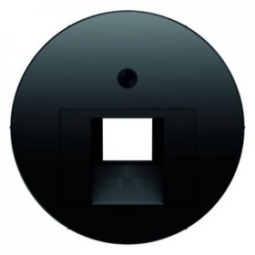 14072045 Центральная панель для розетки UAE, черная, R.1 Berker фото
