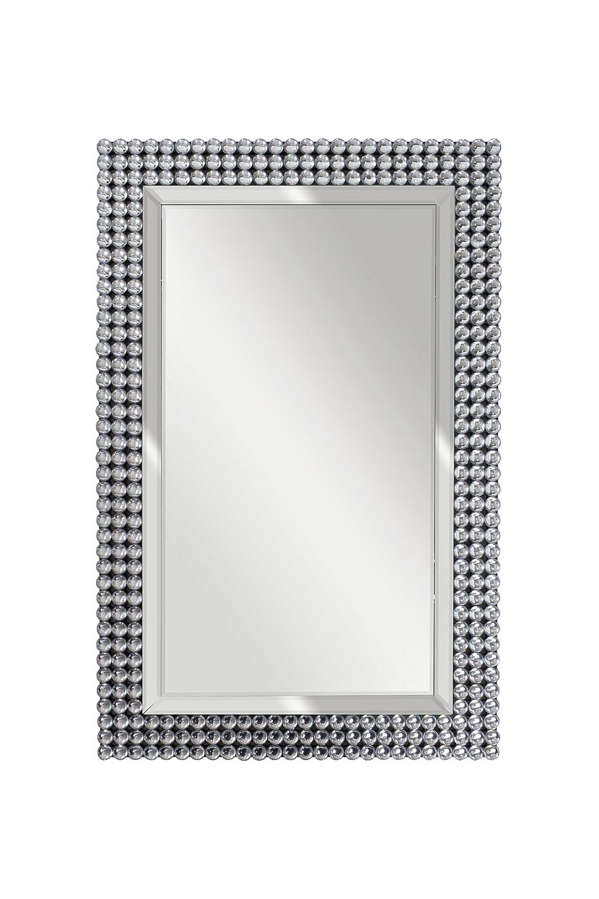 Зеркало прямоуг. в раме с кристаллами 65*100*2,3см Garda Decor 50SX-19003/1 фото