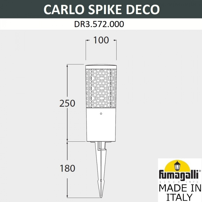 Грунтовый светильник Carlo Deco DR3.572.000.WXU1L Fumagalli фото