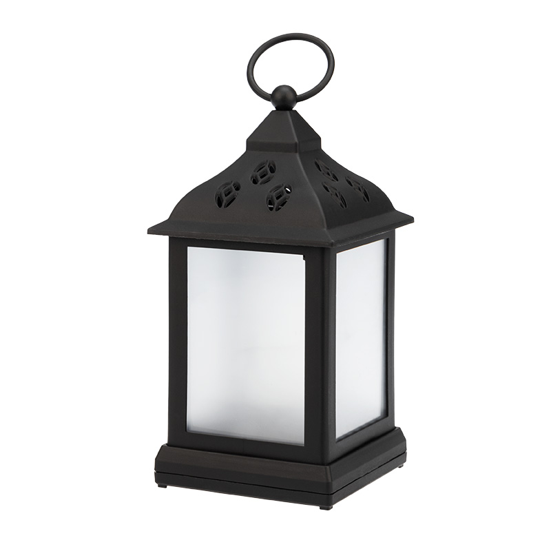 Декоративный фонарь 11х11х22,5 см, черный корпус, цвет свечения RGB с эффектом мерцания NEON-NIGHT NEON-NIGHT 513-064 фото