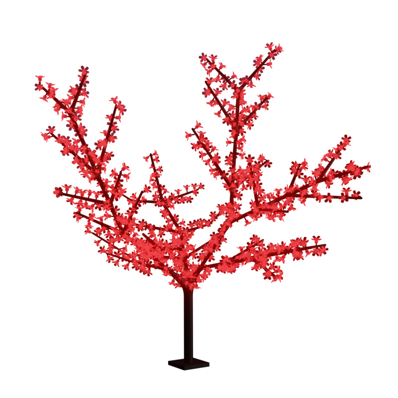 Светодиодное дерево Сакура, высота 3,6м, диаметр кроны3,0м, красные светодиоды, IP65, понижающий трансформатор в комплекте, NEON-NIGHT NEON-NIGHT 531-232 фото