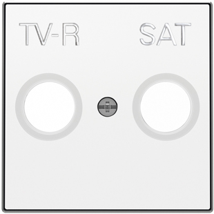 8550.1 BL Накладка для TV-R/ SAT розетки белый , ABB фото