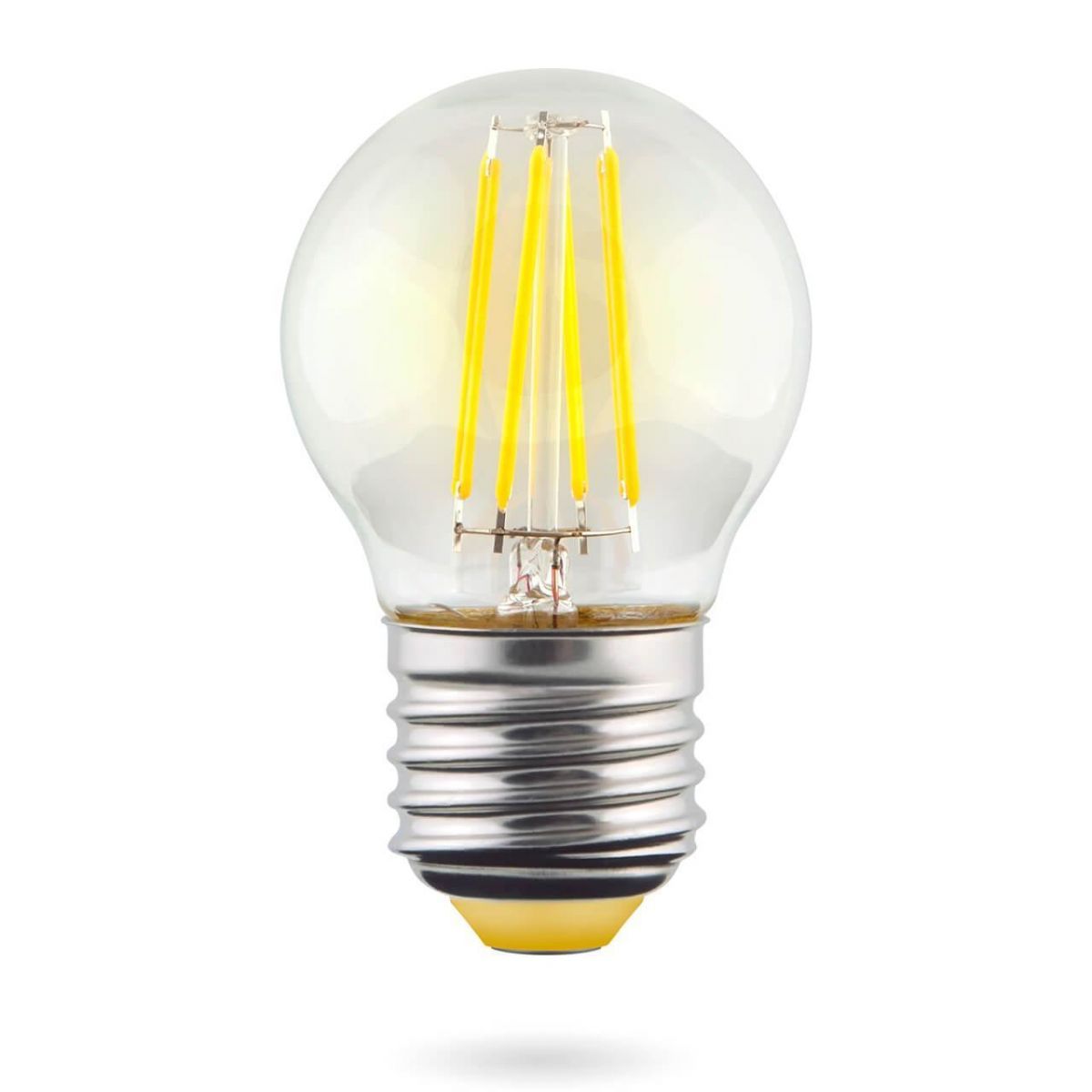Лампа светодиодная E27 6W 2800К прозрачная VG10-G1E27warm6W-F 7023 фото
