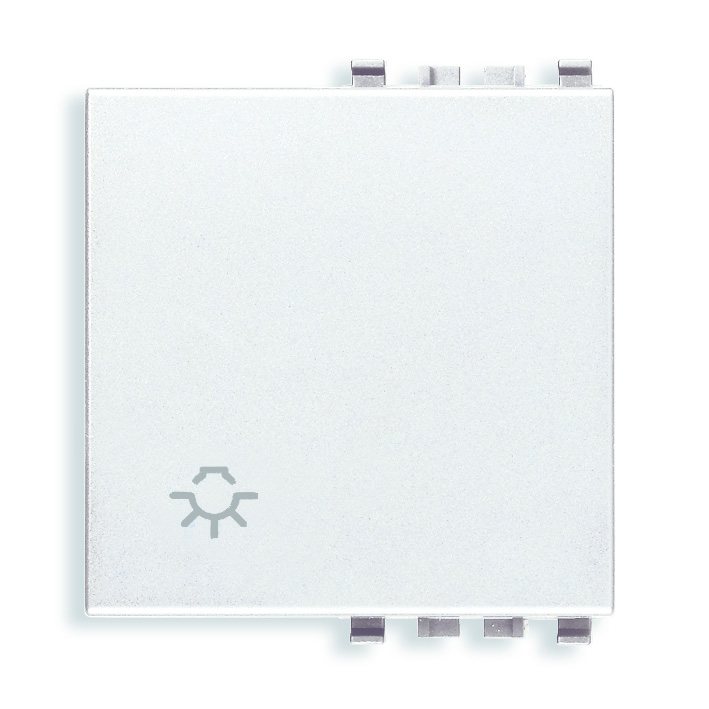 20022.L.B Клавиша на 2 модуля символом "лампа", белая Vimar Eikon фото
