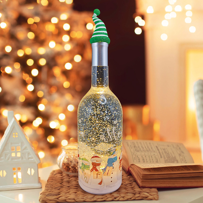 Декоративный светильник Бутылка с эффектом снегопада NEON-NIGHT NEON-NIGHT 501-161 фото