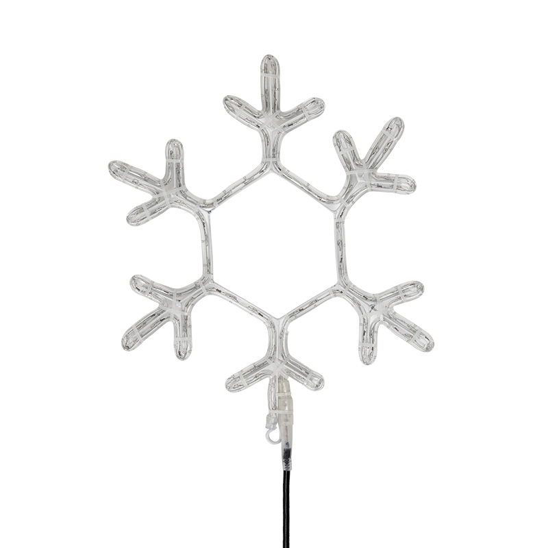 Фигура световая Снежинка цвет белый, размер 55*55 см, мерцающая NEON-NIGHT NEON-NIGHT 501-337 фото