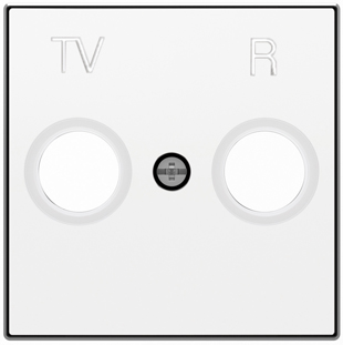 8550 BL Накладка для TV-R розетки белый , ABB фото