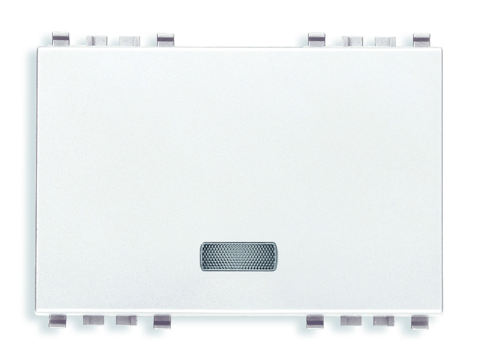 20028.B Клавиша на 3 модуля с диффузором , белая Vimar Eikon фото
