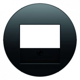 10382045 Центральная панель для VDo-розетки и кабельного вывода, R.1, цвет: черный Berker фото