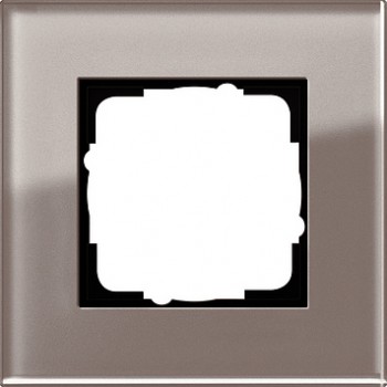 0211122 Рамка Esprit Дымчатое стекло 1-постовая Gira фото