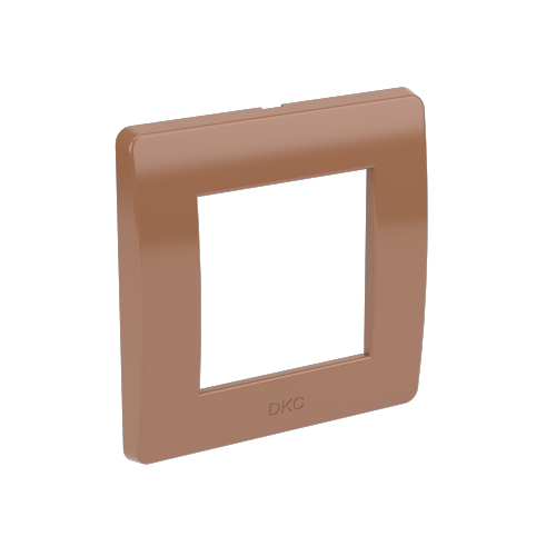 Рамка на 2 модуля (одноместная) коричневая 75010RB DKC Brava фото