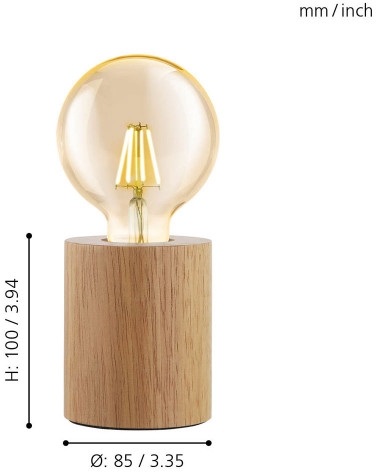 Интерьерная настольная лампа Turialdo 99079 Eglo фото