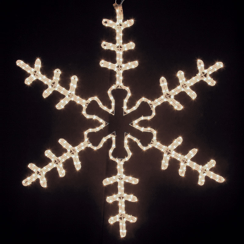 Фигура Большая Снежинка цвет ТЕПЛЫЙ БЕЛЫЙ, размер 95*95 см NEON-NIGHT NEON-NIGHT 501-313 фото
