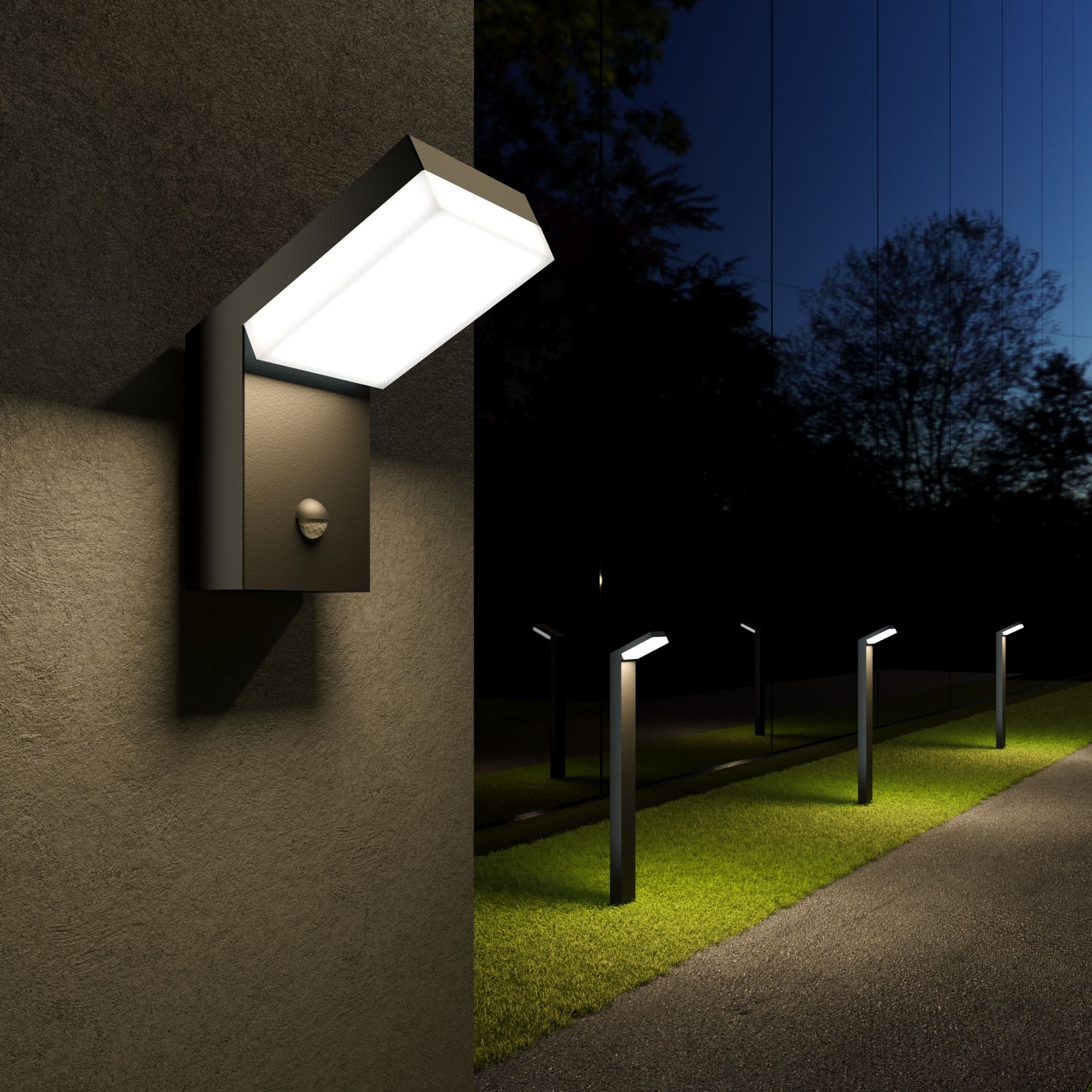 1542 TECHNO LED / Светильник садово-парковый со светодиодами чёрный a053948 фото