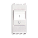 20405.10.B Выключатель термомагнитный 1p+n c10 120-230v , белый Vimar Eikon фото