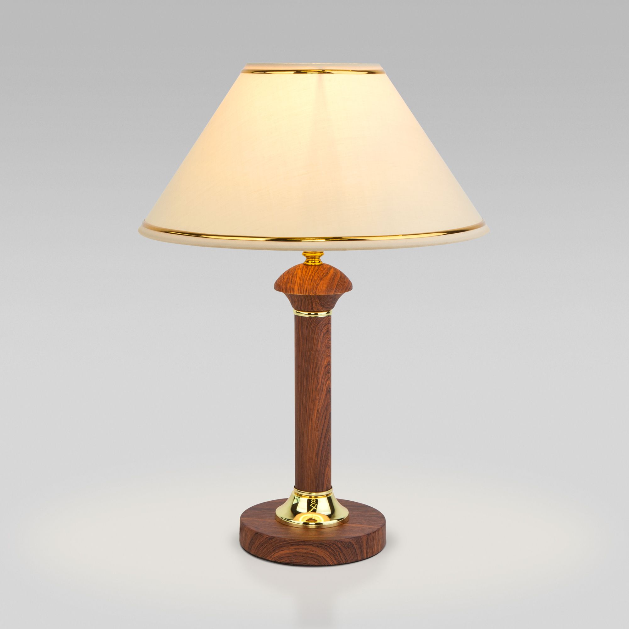 Классическая настольная лампа Eurosvet Lorenzo a052038 60019/1 орех фото