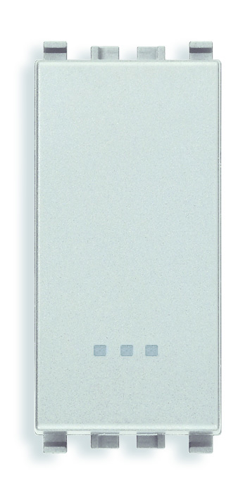 20008.N Кнопка 1p no 10a, серебро матовое Vimar Eikon фото
