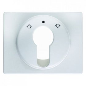 15040079 Центральная панель для жалюзийного замочного выключателя/кнопки цвет: полярная белизна, с блеском Arsys Berker фото