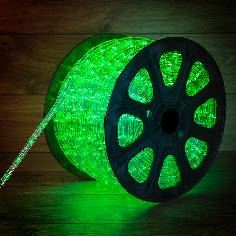 Дюралайт LED, постоянное свечение (2W) - зеленый Эконом 24 LED/м , бухта 100м NEON-NIGHT 121-124-4 фото