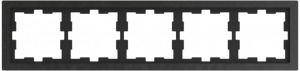 MTN4050-6503 Рамка D-Life Черный оникс 5-постовая Merten фото