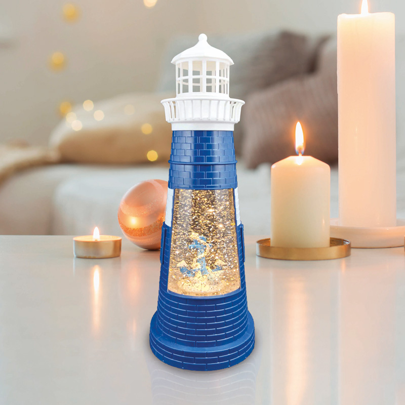Декоративный светильник Маяк синий с конфетти и подсветкой, USB NEON-NIGHT NEON-NIGHT 501-171 фото
