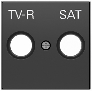 8550.1 NS Накладка для TV-R/ SAT розетки Чёрный бархат , ABB фото