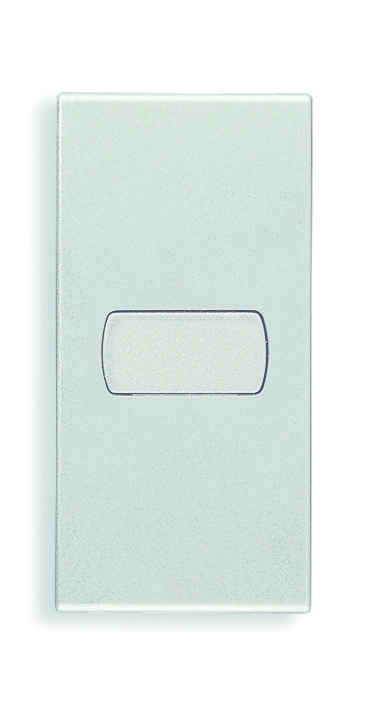 20131.0.N Клавиша для коаксиальных устройств на 1 модуль персонализируемая, серебро матовое Vimar Eikon фото