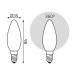 Светодиодная лампа Gauss Filament Candle OPAL E14 5W 2700K 103201105 фото