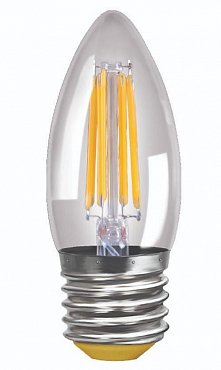 Лампа светодиодная E27 6W 2800K прозрачная VG10-C1E27warm6W-F 7046 фото