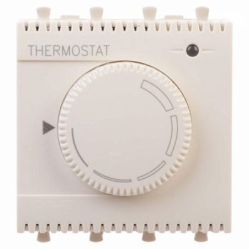 Термостат модульный для теплых полов Ванильная дымка 2 модуля DKC Avanti 4405162 фото