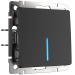 W1110108 Выключатель одноклавишный  с подсветкой (черный матовый) Antik Werkel a051599 фото