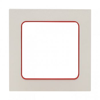 Рамка 1-ая Белый, красная линия EKF Стокгольм EXM-G-304-20 фото