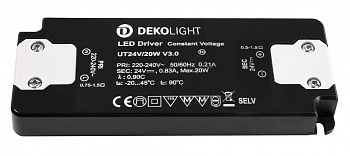 Блок питания для светодиодов FLAT, CV, UT24V/20W Deko-Light 862234 фото