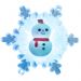 Снеговик на снежинке RGB 5,5*5,5 см NEON-NIGHT 501-038 фото