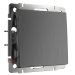 W1112004 Выключатель одноклавишный проходной (графит рифленый) Antik Werkel a050751 фото