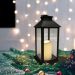 Декоративный фонарь со свечой 14x14x29 см, черный корпус, теплый белый цвет свечения NEON-NIGHT NEON-NIGHT 513-045 фото