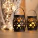 Декоративный фонарь со свечкой, плетеный корпус, бронза, размер 14х14х16,5 см, цвет теплый белый NEON-NIGHT 513-055 фото