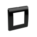 Рамка на 2 модуля (одноместная) черная 75010B DKC Brava фото