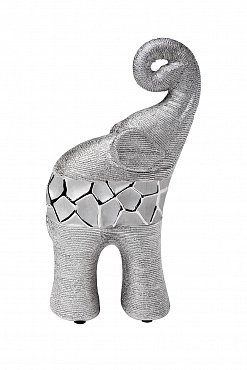 Статуэтка "Слон", цвет серебряный 13*6.8*24.5 Garda Decor 18H2747S-18 фото