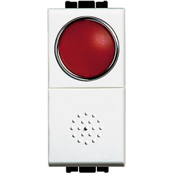 N4038R Кнопка 10А, 1P-NО + индикатор с красным рассеивателем Bticino фото