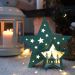 Деревянная фигура с подсветкой Домик Звездочета бирюзовая 26х7х25 см, NEON-NIGHT NEON-NIGHT 504-019 фото