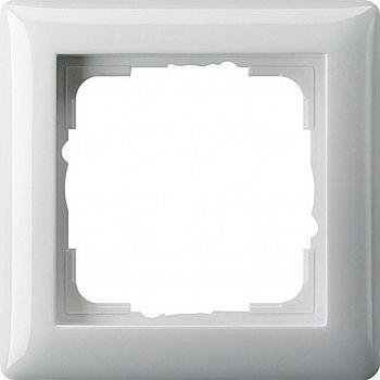 021103 Рамка Standard 55 Белый глянцевый 1-постовая Gira фото