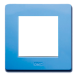 Рамка на 2 модуля (одноместная) синяя RAL5012 75010L DKC Brava фото