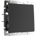 W1113008 Перекрестный переключатель одноклавишный (черный матовый) Antik Runda Werkel a051611 фото