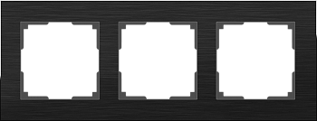 W0031708 Рамка на 3 поста (черный алюминий) Aluminium Werkel a050952 a050952 фото