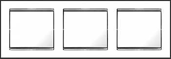 39823532 Рамка с квадратным вырезом Venezia Metal Бронза 3-постовая Fontini фото