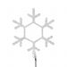 Фигура световая Снежинка цвет белый, размер 55*55 см, мерцающая NEON-NIGHT NEON-NIGHT 501-337 фото