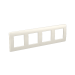 Рамка на 2+2+2+2 модуля (четырехместная) белая RAL9010 75014W DKC Brava фото